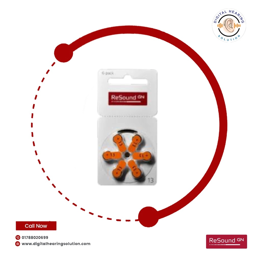 ReSound zinc air batteries (Pack of 6)